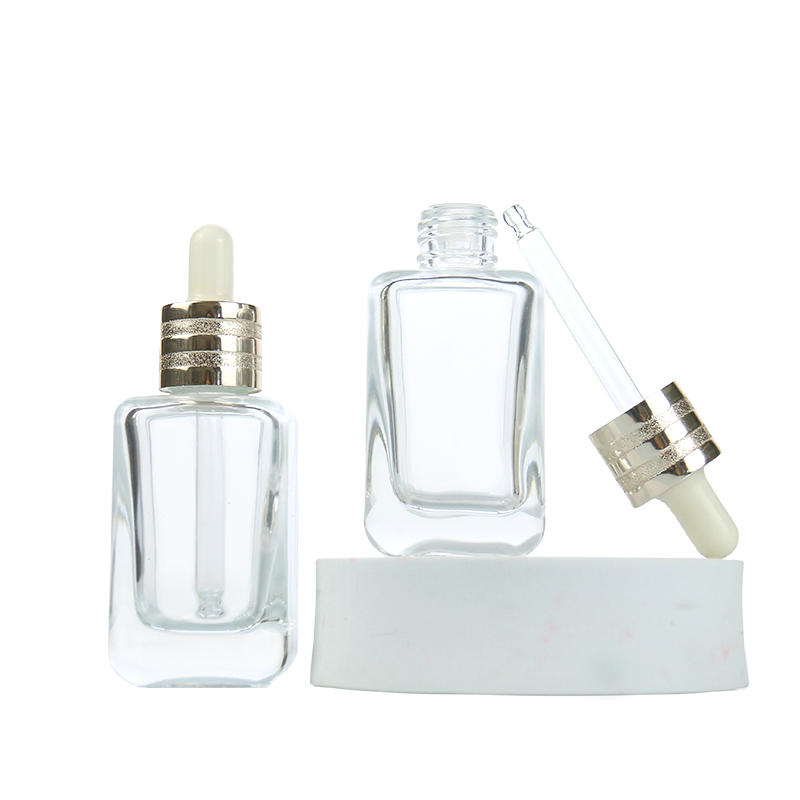 Square Glass Dropper Bottles Factory - Luxury 30ml-50ml Essential Oil Bottles