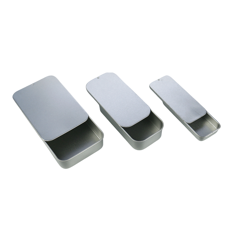 Metal Tin Jar Supplier - 5g-20g Rectangle Candy Gum Tin with Window