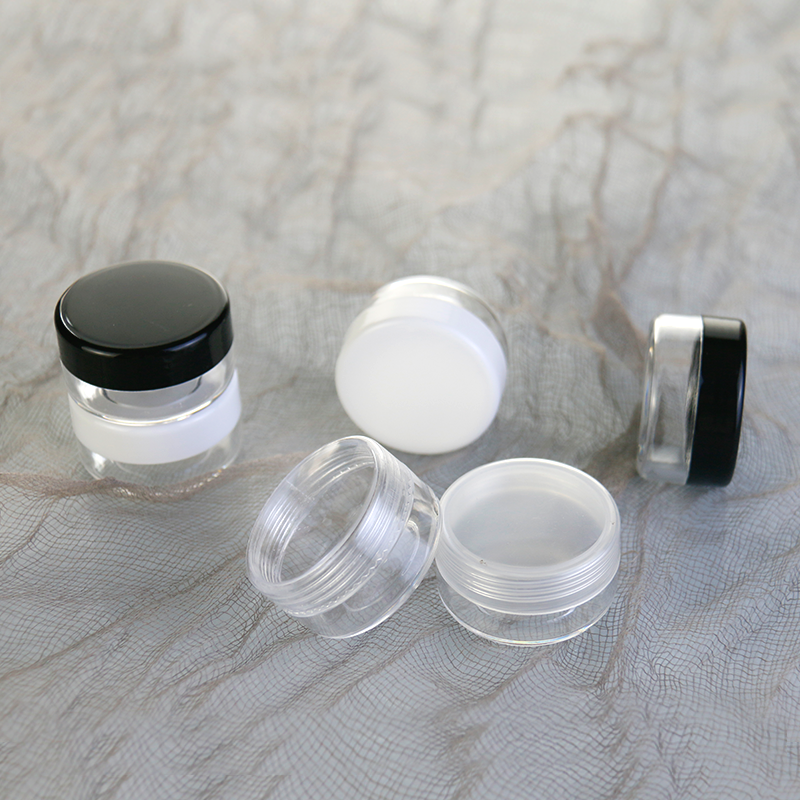 Plastic Cream Jars Supplier - 3g-20g Body Butter Balm Jars with Colorful Lid