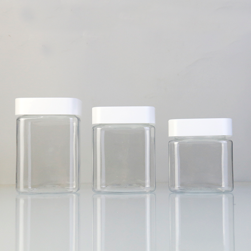 Square Plastic Jars Factory - 250ml-360ml Food Grade Plastic Pot
