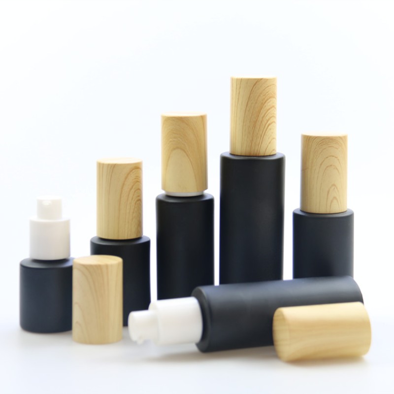 Foundation Glass Bottles Supplier - 30ml-120ml Flat Shoulder Lotion Bottles