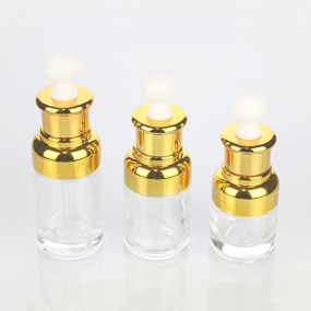 Gold Silver Glass Dropper Bottles Supplier - Custom 20ml-100ml Essential Oil Packaging
