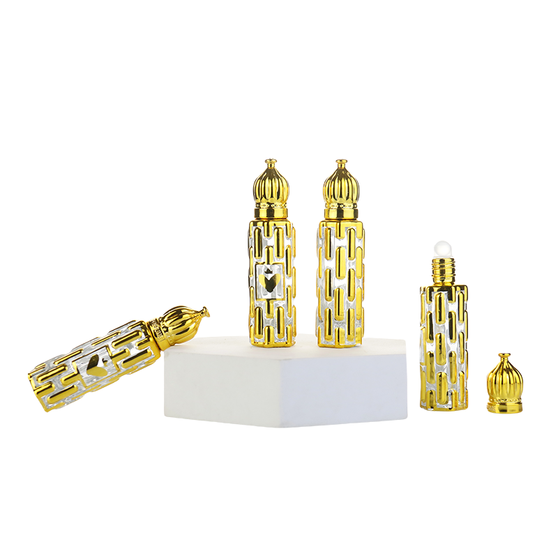 Gold Roll On Bottles Factory - 10ml Arabian Oud Essential Oil Bottles