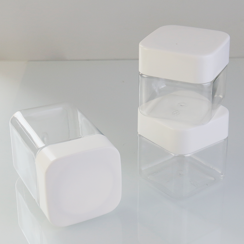 Square Plastic Jars Factory - 180ml-360ml Food Candy Tea Plastic Jars