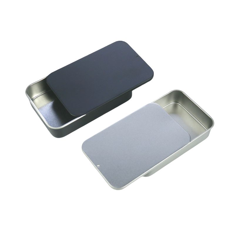 Metal Tin Jar Supplier - 5g-20g Rectangle Candy Gum Tin with Window