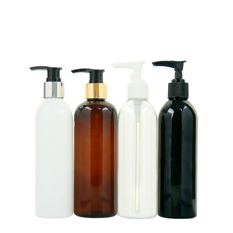 Plastic Lotion Bottles Factory - 100ml-500ml Black Body Lotion Pump Bottles