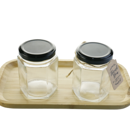 Hexagonal Glass Jars Supplier - 45ml-500ml Food Grade Honey Jam Jars