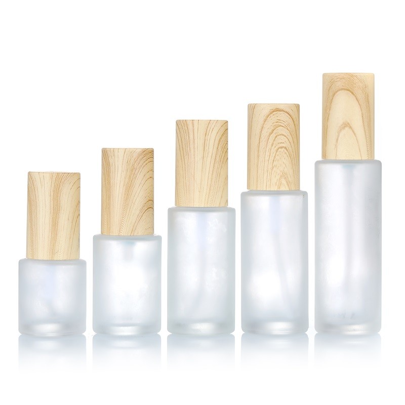 Foundation Glass Bottles Supplier - 30ml-120ml Flat Shoulder Lotion Bottles