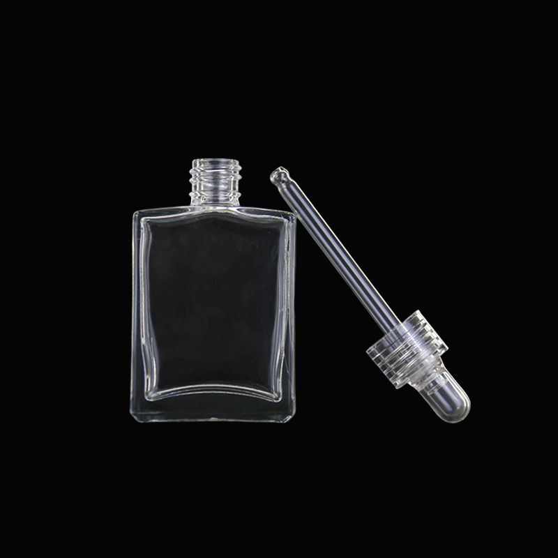 Rectangle Glass Dropper Bottles Manufacturer - Custom 30ml-100ml Cosmetic Packaging