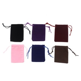 Velvet Pouch Supplier - Custom Logo Drawstring Jewelry Gift Pouch