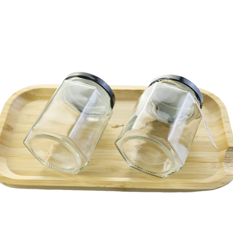 Hexagonal Glass Jars Supplier - 45ml-500ml Food Grade Honey Jam Jars