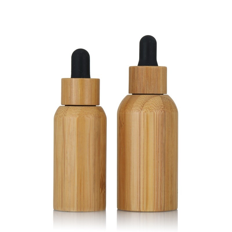 Bamboo Glass Dropper Bottles Supplier - 10ml-100ml Skin Care Serum Bottles