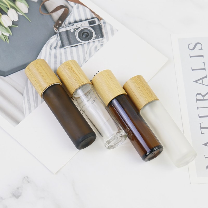 Bamboo Lid Glass Bottles Manufacturer - Eco-friendly 5ml-10ml Roll On Bottles