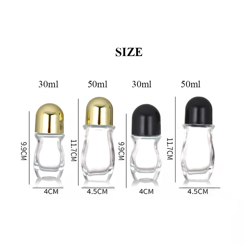 Glass Deodorant Bottles Manufacturer - 30ml-50ml Essential Oil Roll On Bottles