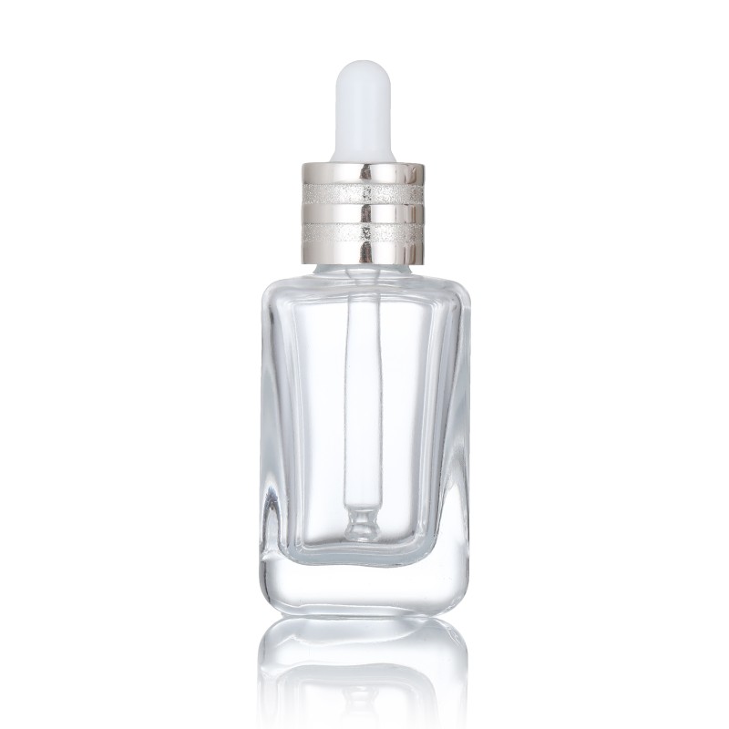 Square Glass Dropper Bottles Factory - Luxury 30ml-50ml Essential Oil Bottles
