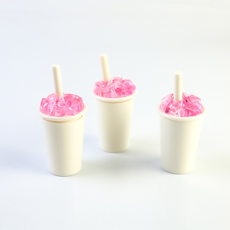 Ice Cream Lipstick Bottle Supplier - 6ml Plastic Lipstick Bottle with Pink Cap