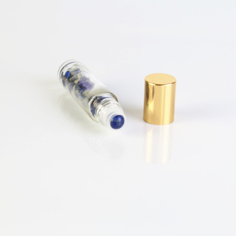 Gemstone Roller Bottles Manufacturer - Natural Quartz Essential Oil Bottles 10ml