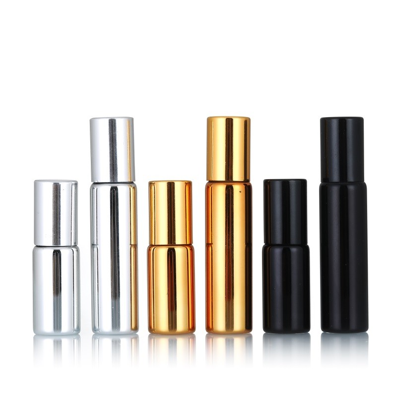 Black Glass Roll On Bottles Supplier - 10ml Essential Oil Perfume Bottles