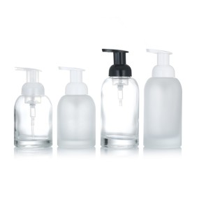 Glass Soap Bottles Manufacturer - 250ml-375ml Foaming Pump Dispenser