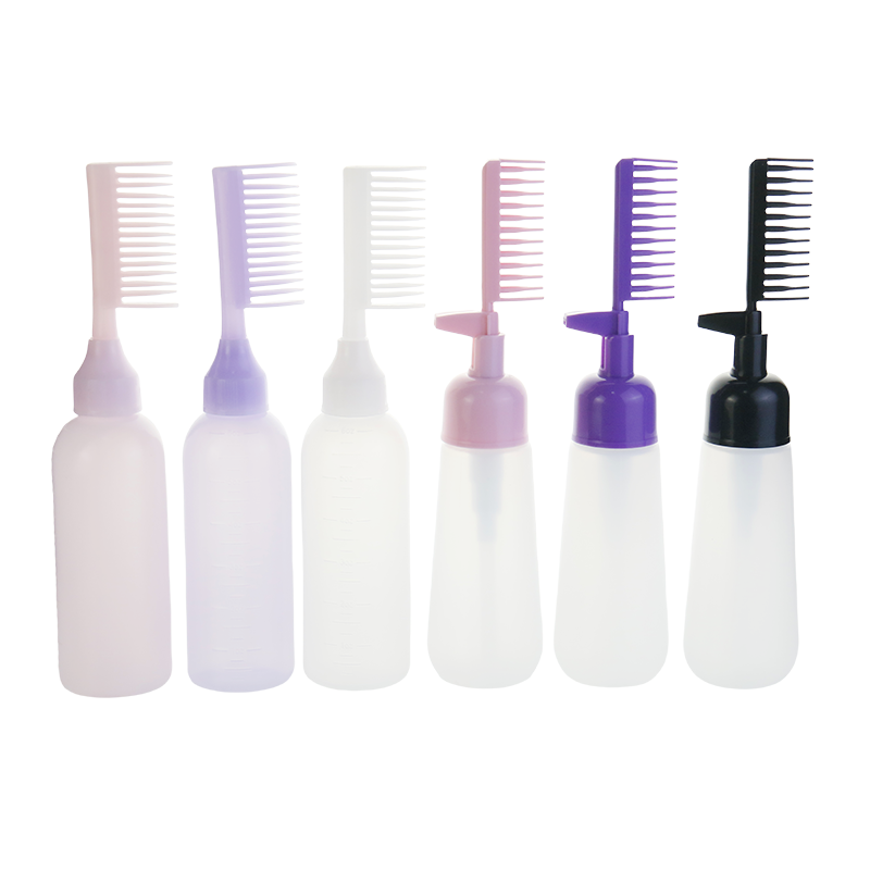 Hair Care Applicator Supplier - 160ml 2 in 1 Essential Oil Comb Bottle