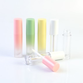 Lip Gloss Tubes Manufacturer - Round Gradient 3ml Plastic Lip Glaze Tube