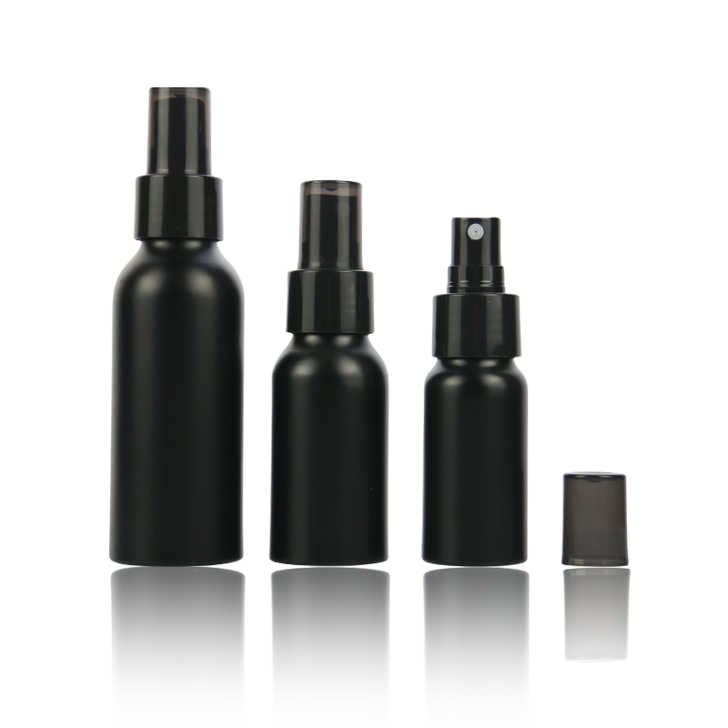 Aluminum Spray Bottles Supplier - 50ml-200ml Black Fine Mist Perfume Bottles