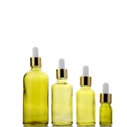 Olive Green Glass Bottles Supplier - 5ml-100ml Essential Oil Dropper Bottles