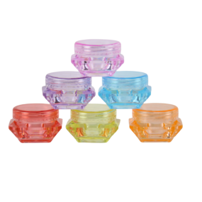 Plastic Container Jars Supplier - 5g-5ml PS Empty Cosmetic Pot Jars