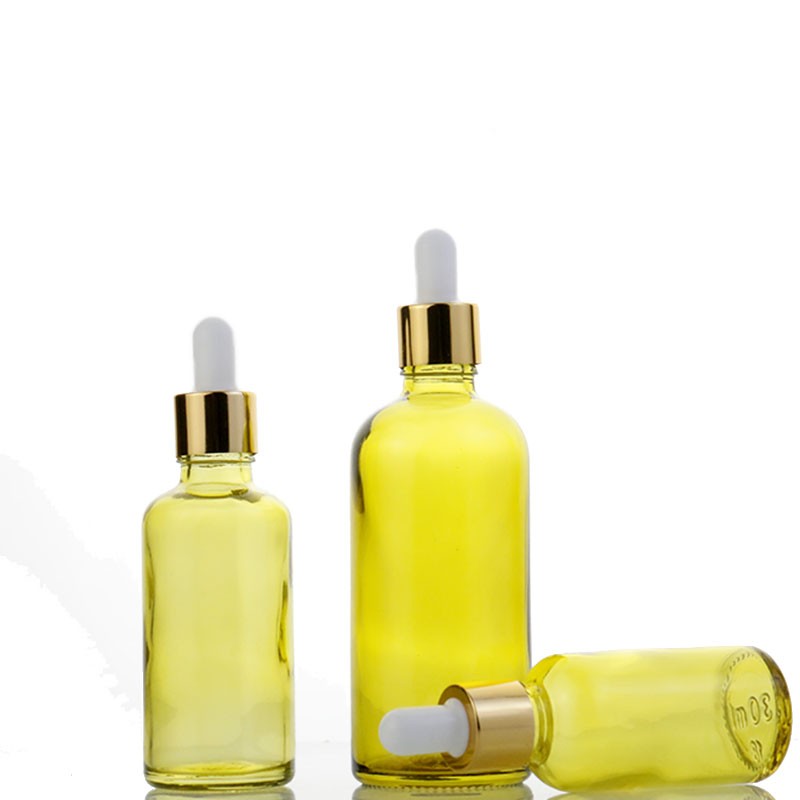 Olive Green Glass Bottles Supplier - 5ml-100ml Essential Oil Dropper Bottles