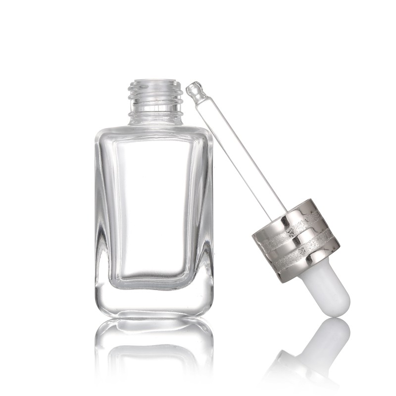 Square Glass Dropper Bottles Factory - Luxury 30ml-50ml Essential Oil Bottles