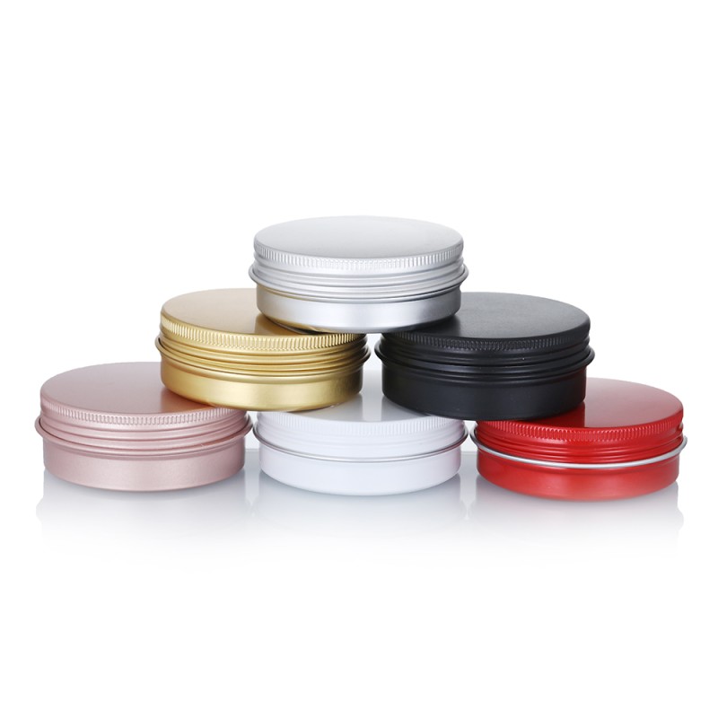 Aluminum Cosmetic Jars Supplier - 5ml-200ml Round Screw Cap Matte Jars