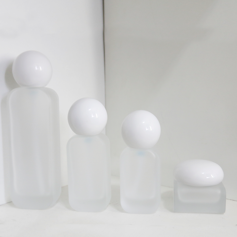 Square Glass Bottles Factory - 30ml-120ml Frosted Cream Lotion Spray Bottles