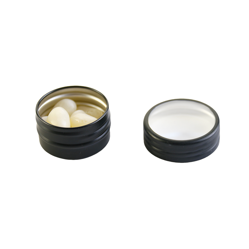 Aluminum Container Factory - 10ml Lip Balm Cream Jar with Clear Window