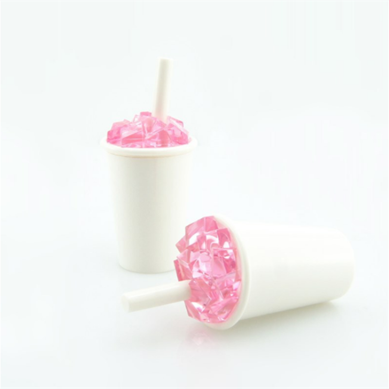 Ice Cream Lipstick Bottle Supplier - 6ml Plastic Lipstick Bottle with Pink Cap