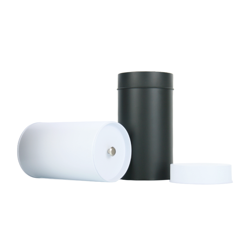 Metal Tin Can Factory - Food Grade Double Lid Tea Candy Storage Jar