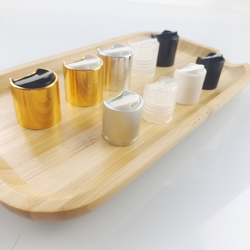 Disc Top Cap Factory - 20/410-28/410 Aluminum Plastic Gold Silver Cap