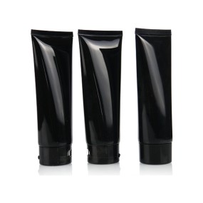Frosted Plastic Tube Factory - 150ml Black Matte Hand Facial Container