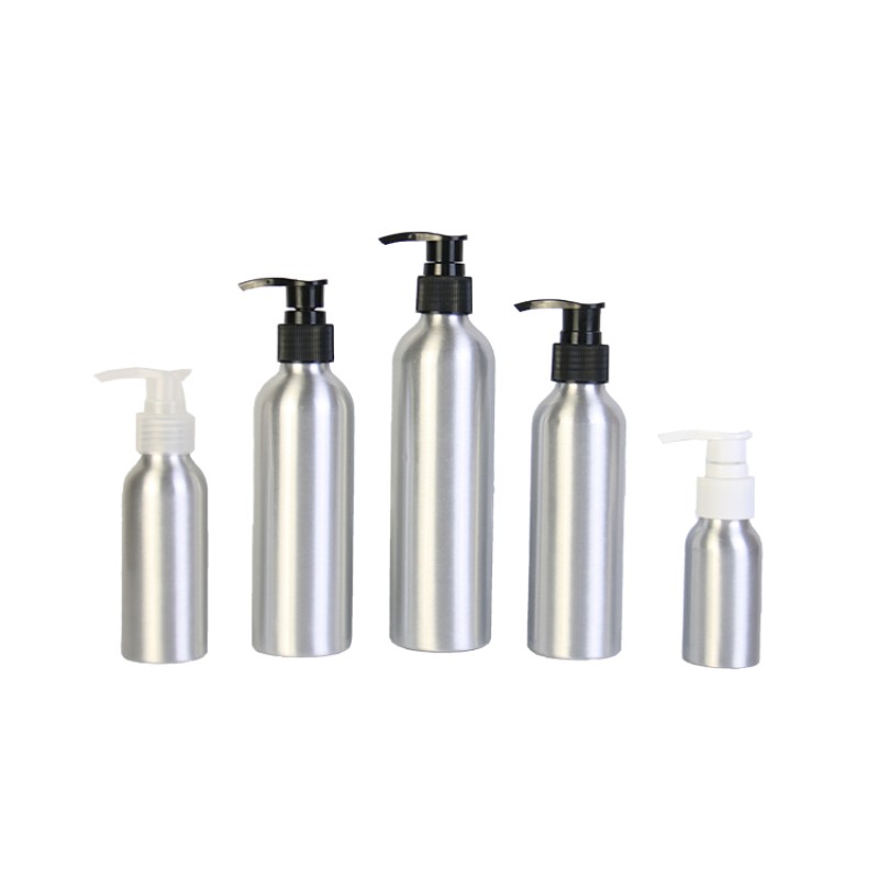 Aluminum Bottles Factory - 30ml-500ml Silver Hand Cream Perfume Bottles