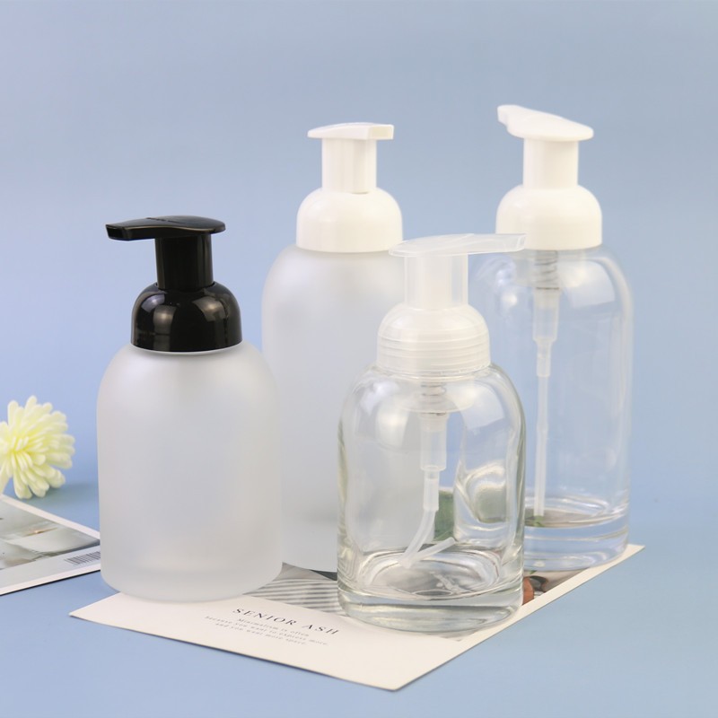 Glass Soap Bottles Manufacturer - 250ml-375ml Foaming Pump Dispenser