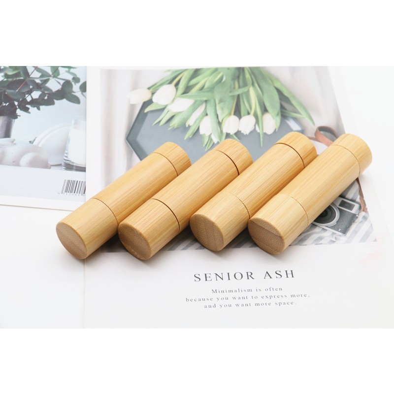 Bamboo Lip Balm Tube Factory - 5g Empty Lipstick Container Lip Balm Stick