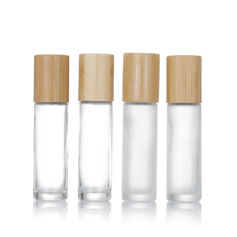 Bamboo Lid Glass Bottles Manufacturer - Eco-friendly 5ml-10ml Roll On Bottles