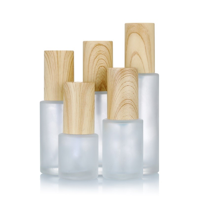 Foundation Glass Bottles Supplier - 30ml-120ml Flat Shoulder Lotion Bottles