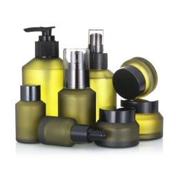 Glass Jar Set Manufacturer - Custom 15ml-120ml Frosted Skincare Cream Jar