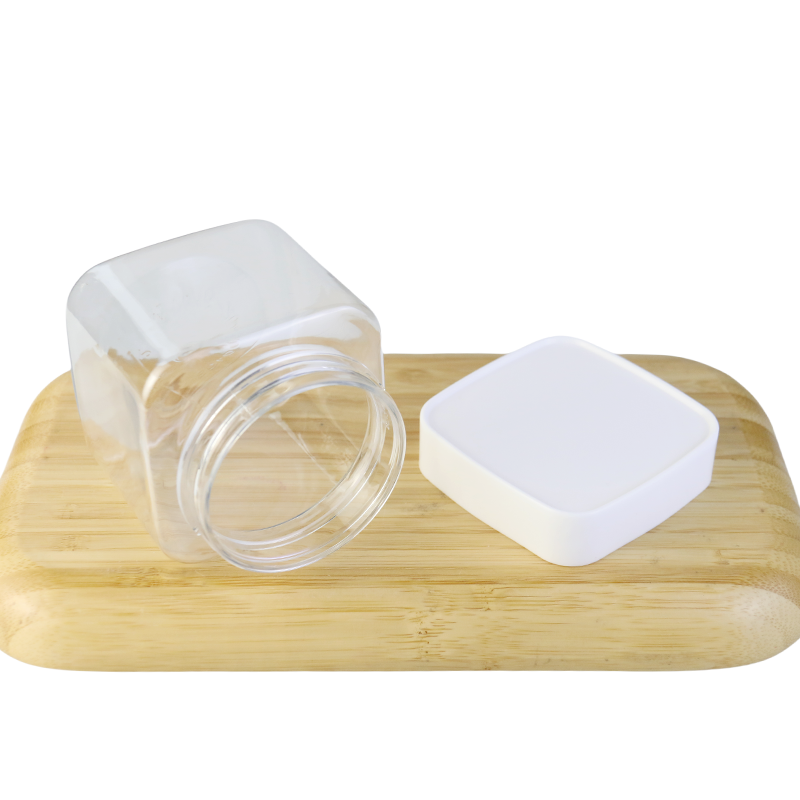 Square Plastic Jars Factory - 250ml-360ml Food Grade Plastic Pot