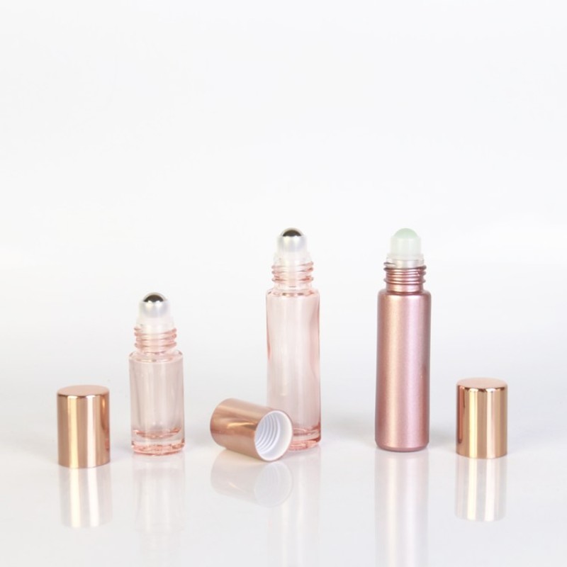 Rose Gold Roll On Bottles Supplier - 5ml-10ml Essential Oil Glass Bottles
