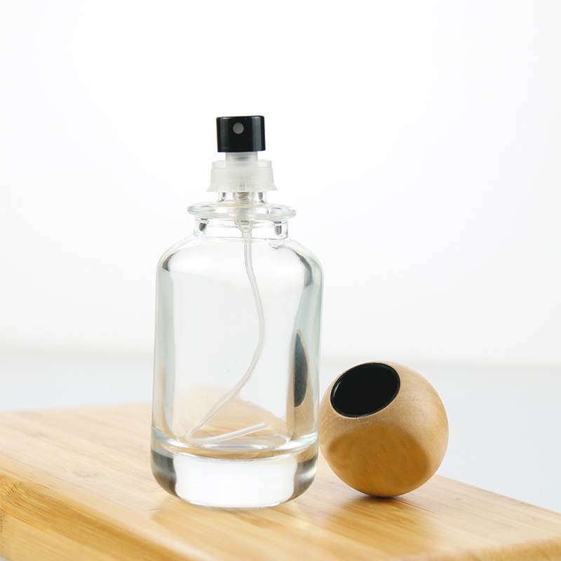 Wood Ball Lid Spray Bottles Supplier - 30ml-100ml Fine Mist Glass Perfume Bottles