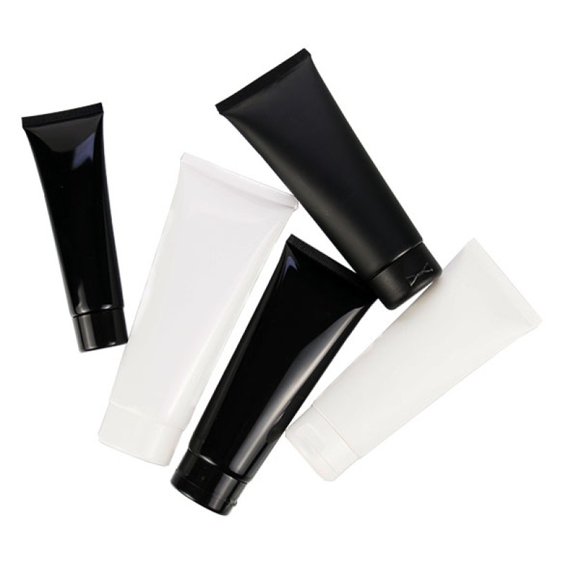 Frosted Plastic Tube Factory - 150ml Black Matte Hand Facial Container