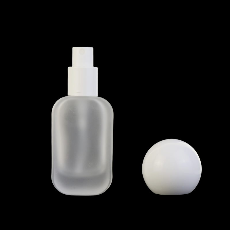 Square Glass Bottles Factory - 30ml-120ml Frosted Cream Lotion Spray Bottles