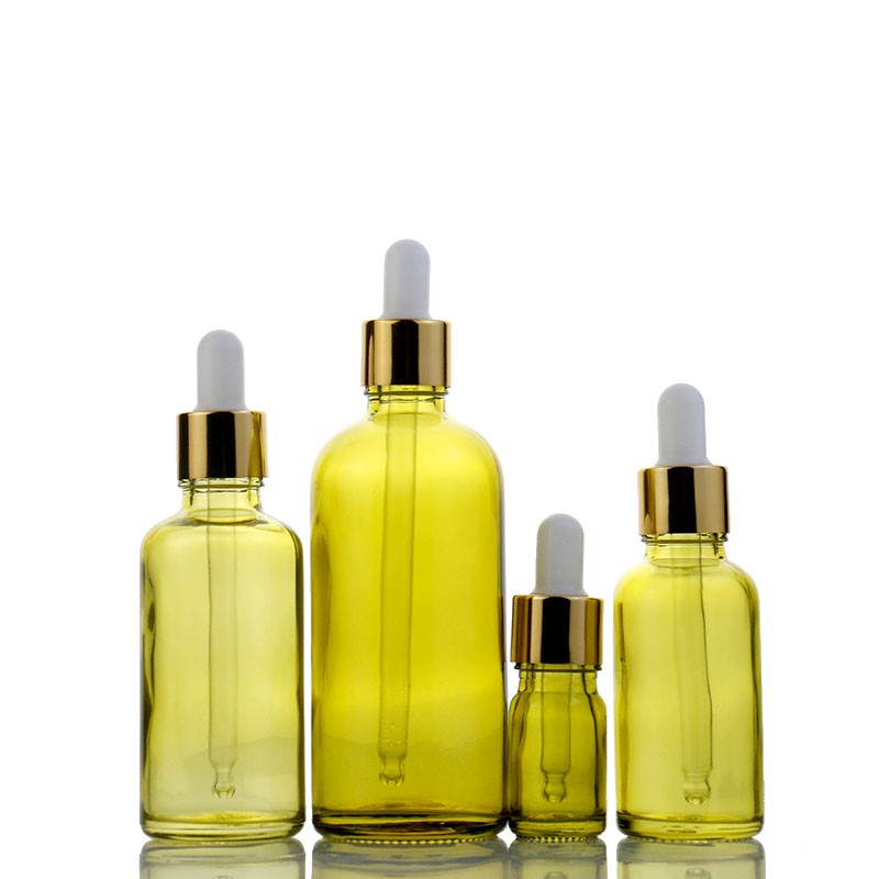 Olive Green Glass Bottles Supplier - 5ml-100ml Essential Oil Dropper Bottles