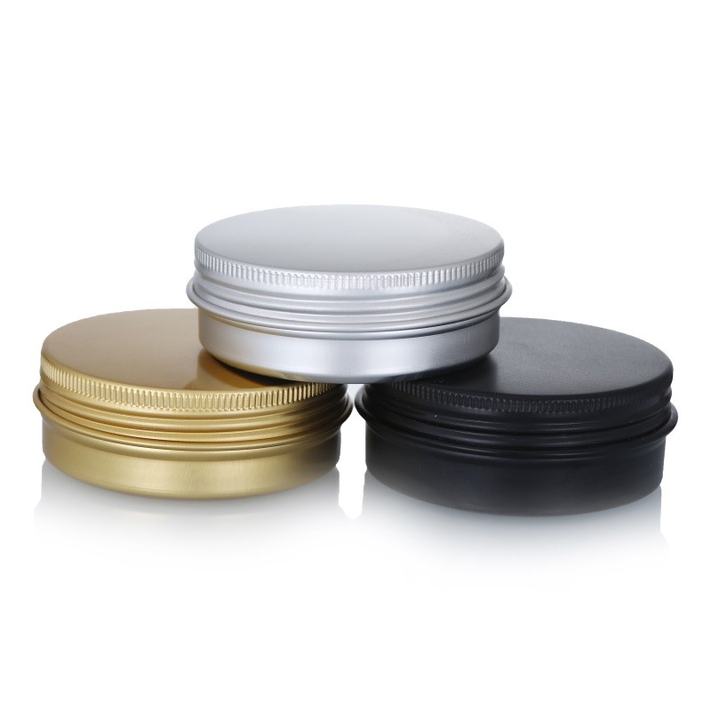 Aluminum Cosmetic Jars Supplier - 5ml-200ml Round Screw Cap Matte Jars